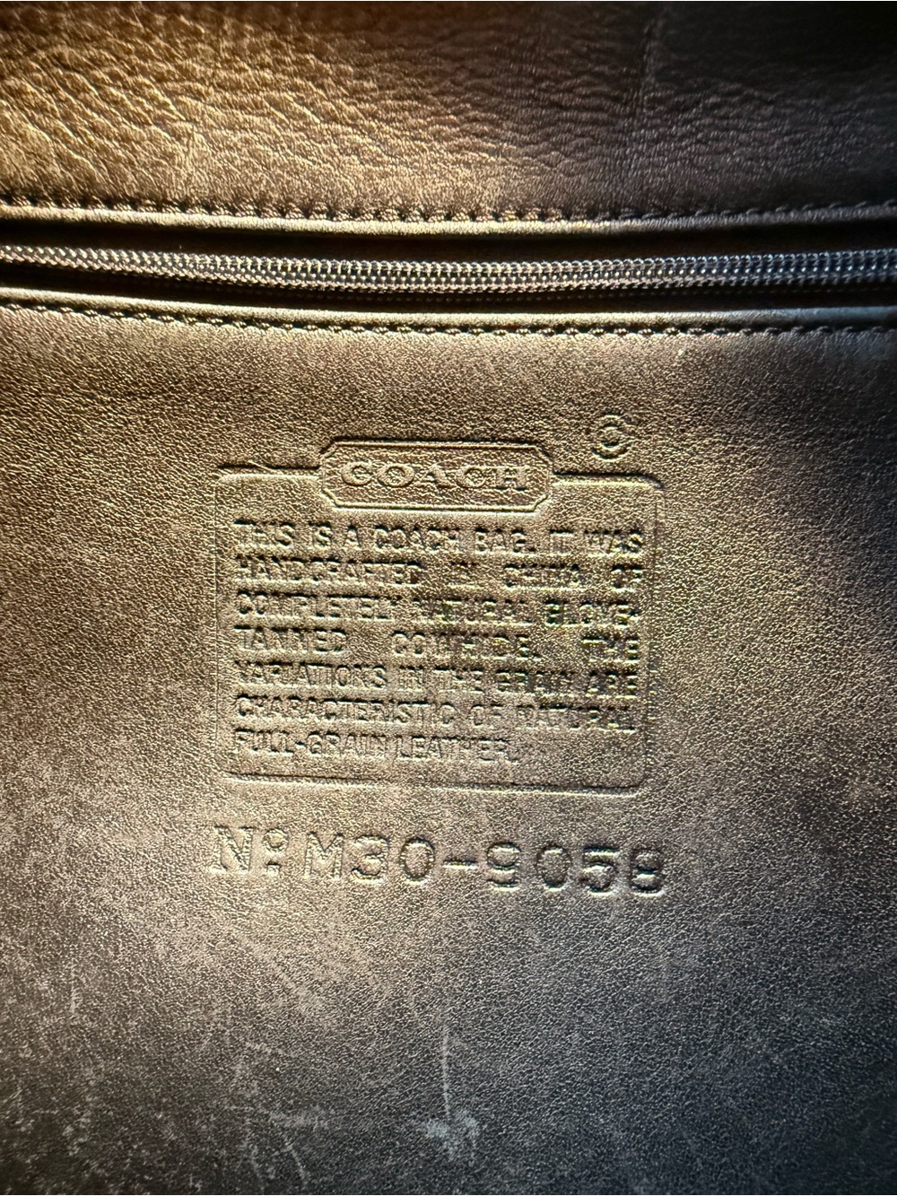 Vintage Coach 9058 Legacy Hobo zip purse black leather - Picture 3 of 11